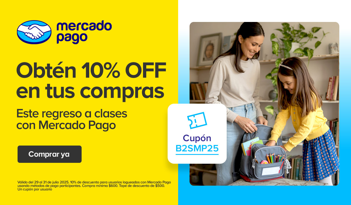 Obtén 10% OFF en tus compras este regreso a clases con Mercado Pago
